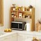 Desktop Bookshelf with Adjustable Shelves Open Compartment 37 Inch